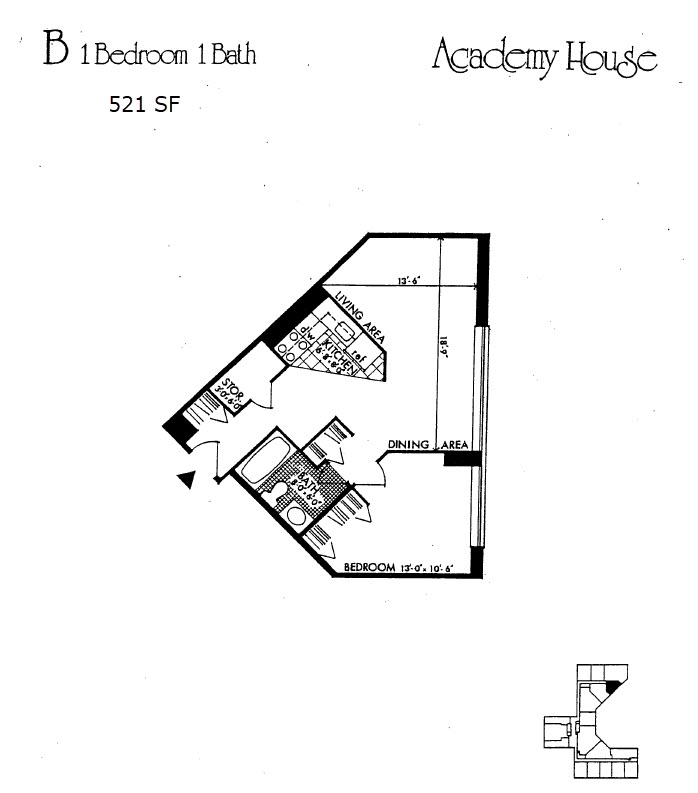 B-Unit floor plan