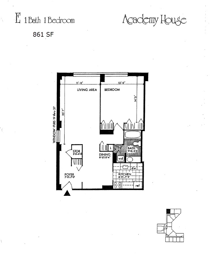 E-Unit floor plan