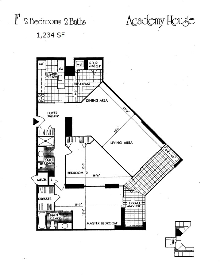 F-Unit floor plan