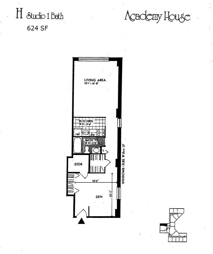 H-Unit floor plan