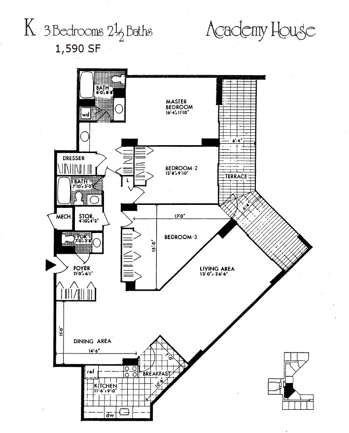 K-Unit floor plan