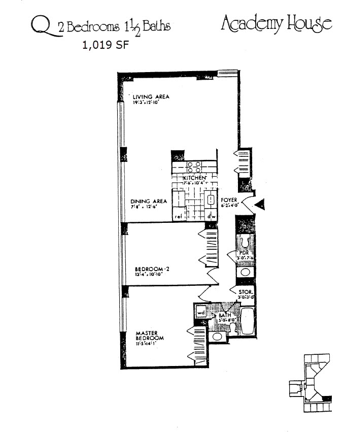 Q-Unit floor plan