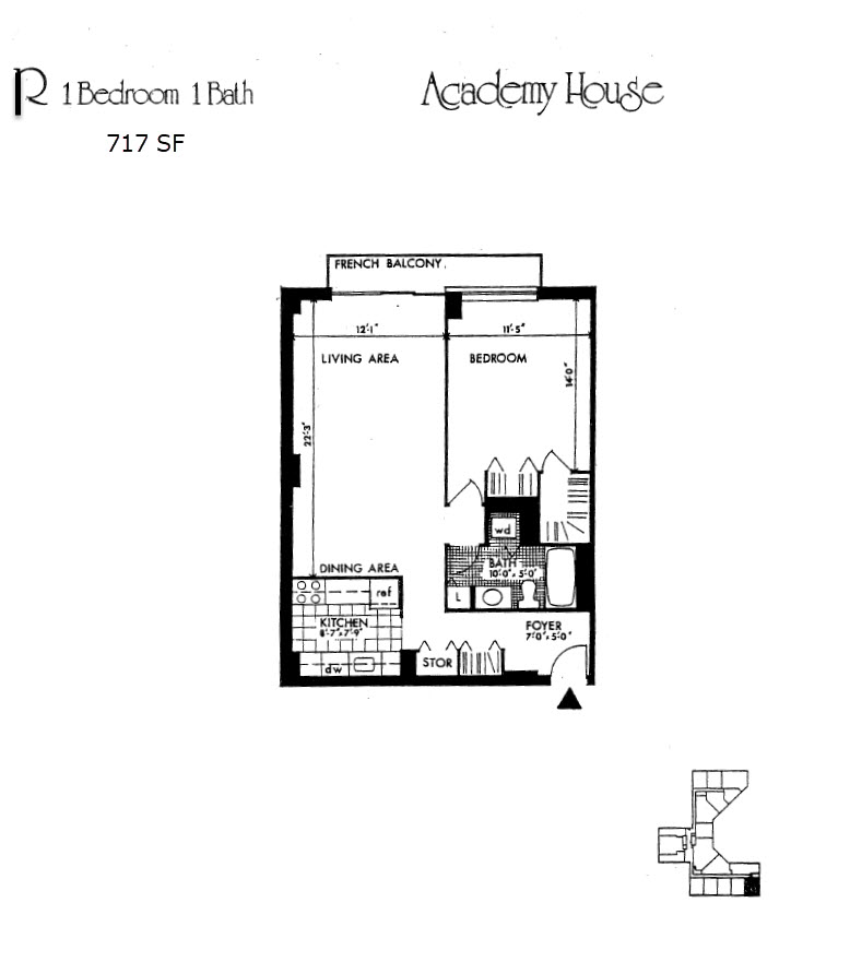 R-Unit floor plan